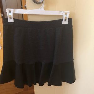 Joe Benbasset Skirts - Mini gray skirt with faux leather trim Joe Benbasset Skirts - Mini gray skirt with faux leather trim